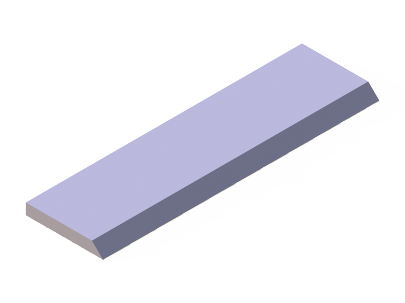 Perfil de Silicona P1228BO - formato tipo Perfil plano de Silicona - forma irregular