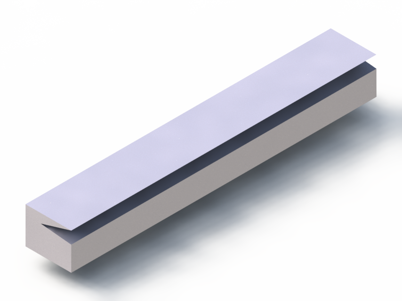 Perfil de Silicona P1228BR - formato tipo Labiado - forma irregular