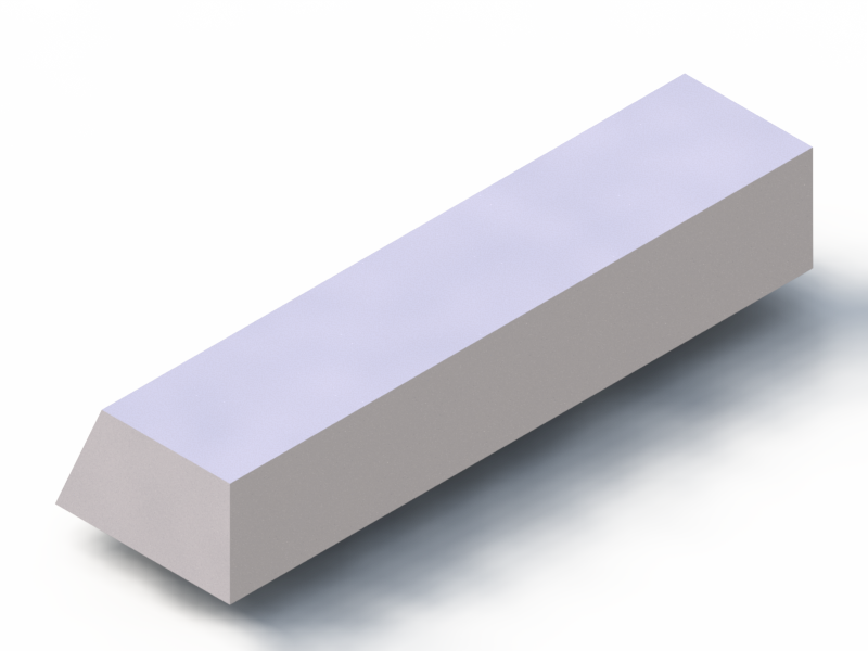 Perfil de Silicona P1228DL - formato tipo Trapecio - forma irregular