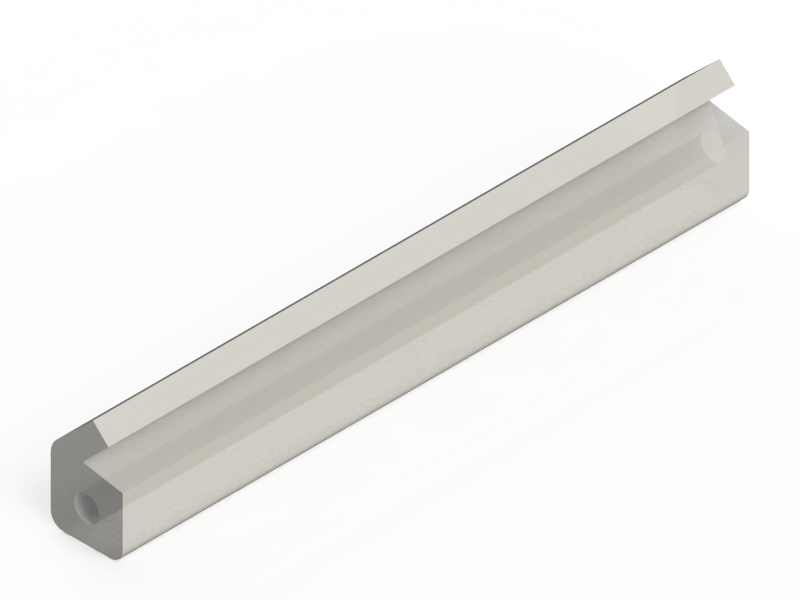 Perfil de Silicona P1270G - formato tipo Labiado - forma irregular