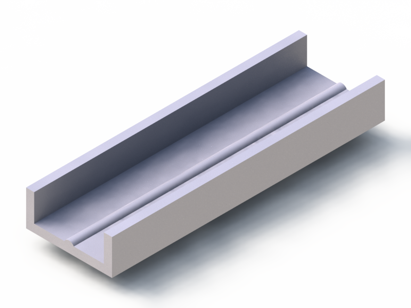 Perfil de Silicona P12G - formato tipo U - forma irregular