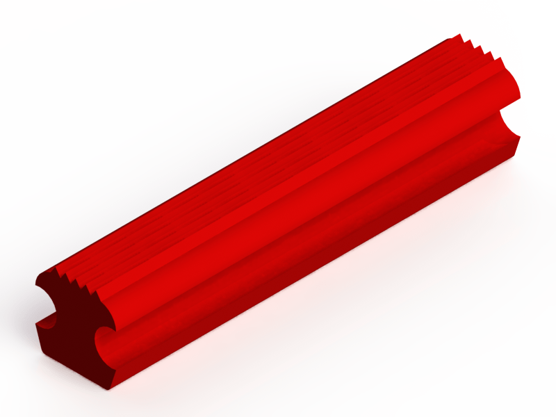 Perfil de Silicona P1419A - formato tipo Lampara - forma irregular