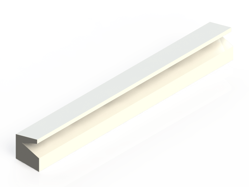 Perfil de Silicona P1428Z - formato tipo Labiado - forma irregular