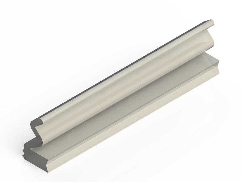 Perfil de Silicona P145A - formato tipo Labiado - forma irregular