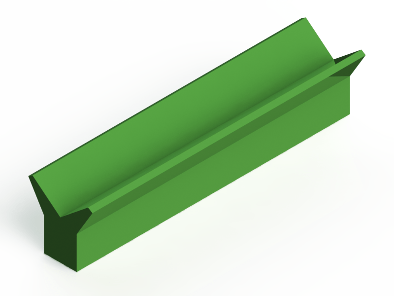 Perfil de Silicona P1470A - formato tipo Cuernos - forma irregular