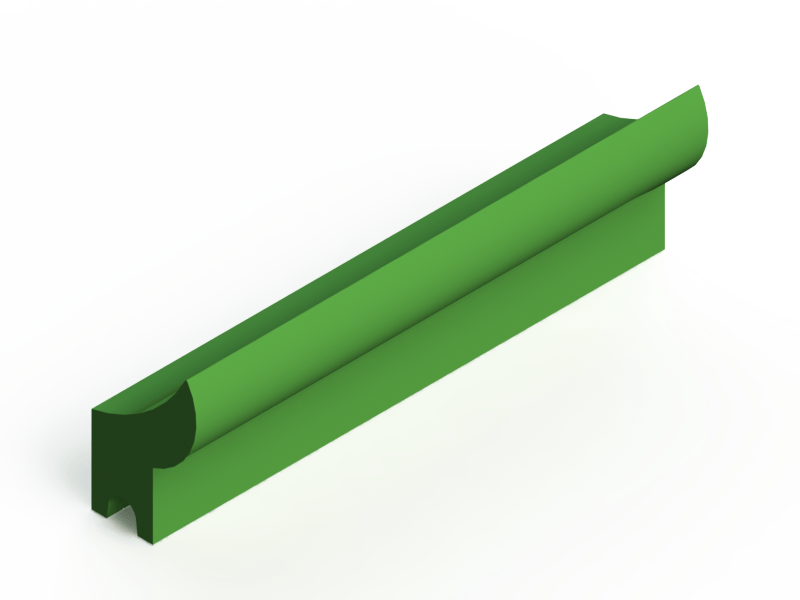 Perfil de Silicona P147TXB - formato tipo Labiado - forma irregular