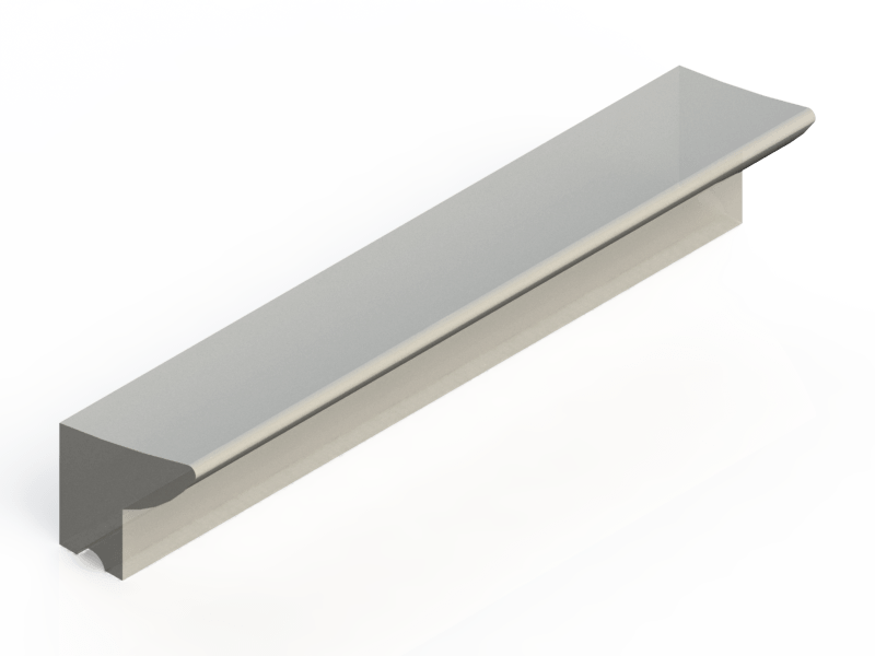 Perfil de Silicona P149A - formato tipo Labiado - forma irregular