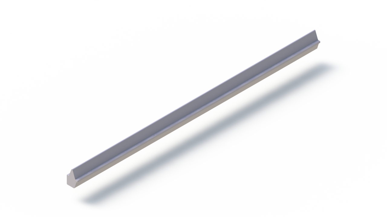 Perfil de Silicona P1519A - formato tipo D - forma irregular