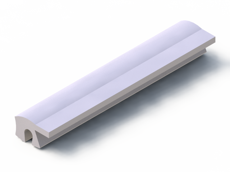 Perfil de Silicona P1539 - formato tipo Labiado - forma irregular