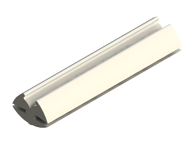 Perfil de Silicona P162BB - formato tipo Lampara - forma irregular