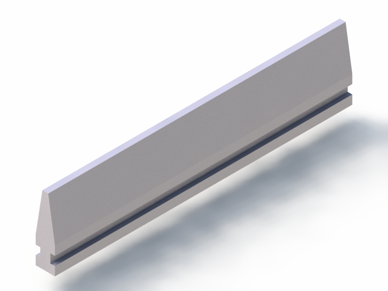 Perfil de Silicona P1749A - formato tipo Lampara - forma irregular