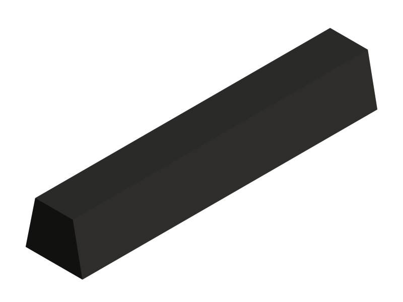 Perfil de Silicona P175-39 - formato tipo Trapecio - forma irregular