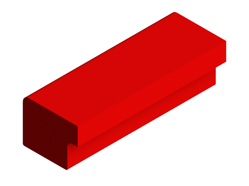 Perfil de Silicona P175AB - formato tipo Labiado - forma irregular