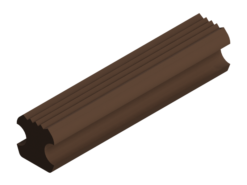 Perfil de Silicona P175Y - formato tipo Lampara - forma irregular