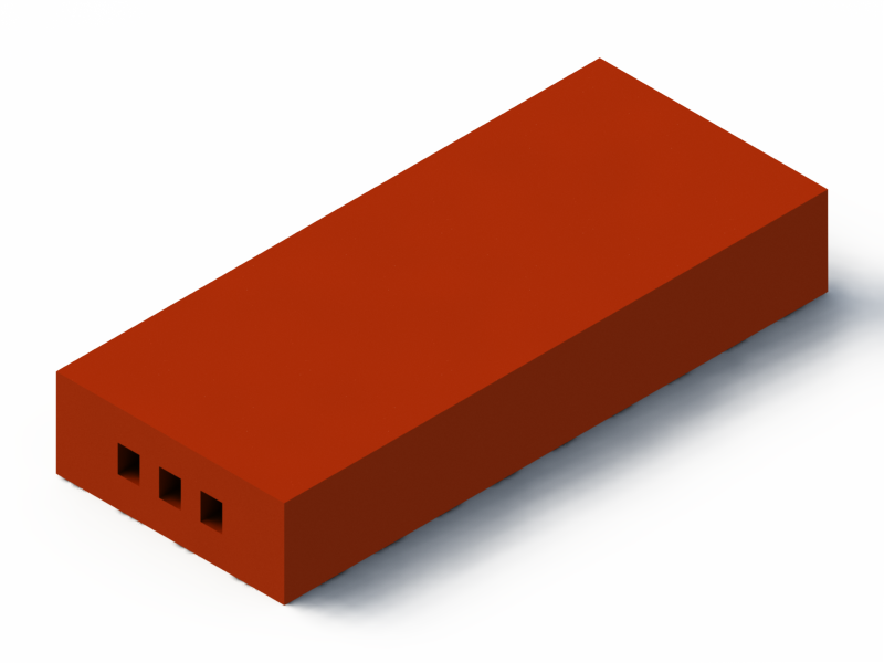 Perfil de Silicona P1760A - formato tipo Rectangulo - forma regular