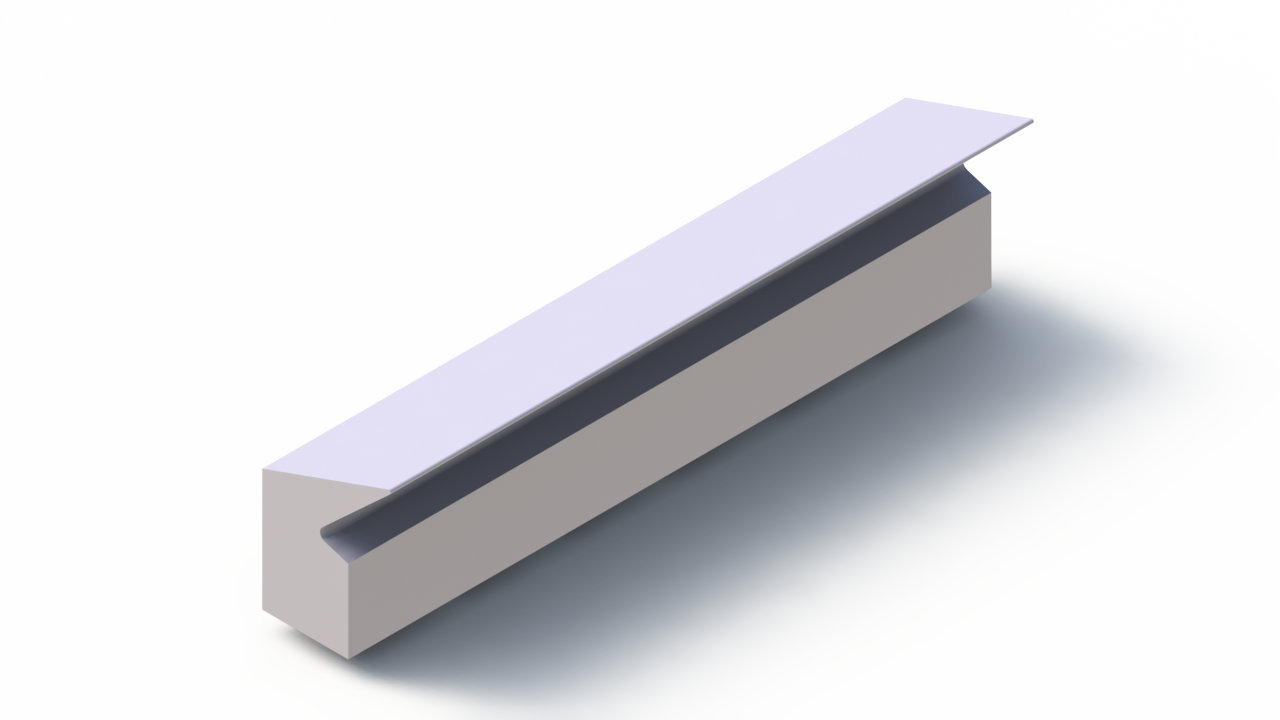 Perfil de Silicona P1794I - formato tipo Labiado - forma irregular