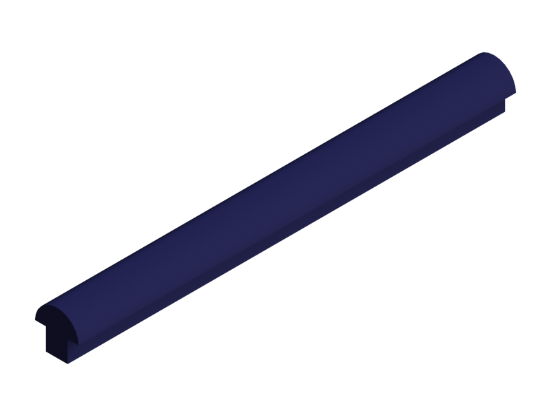 Perfil de Silicona P1895A - formato tipo T - forma irregular