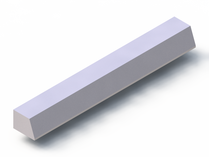 Perfil de Silicona P1904D - formato tipo Trapecio - forma irregular