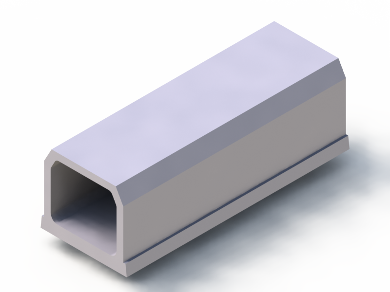 Perfil de Silicona P1904DH - formato tipo D - forma irregular