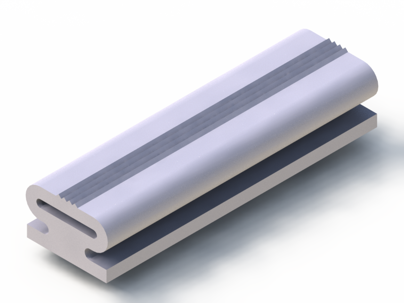 Perfil de Silicona P1904FY - formato tipo Lampara - forma irregular