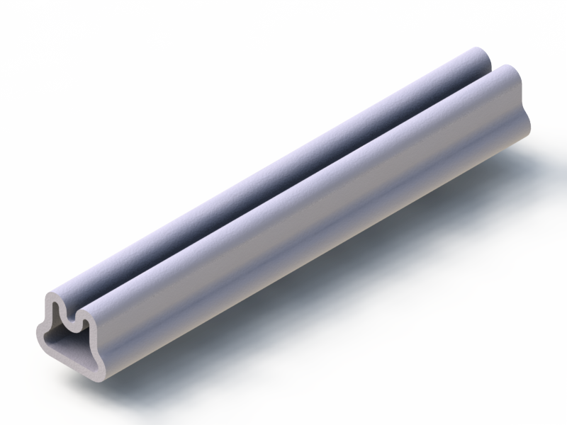 Perfil de Silicona P19E - formato tipo D - forma irregular