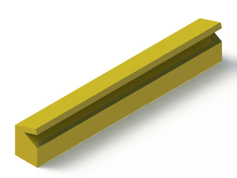 Perfil de Silicona P2055Q - formato tipo Labiado - forma irregular