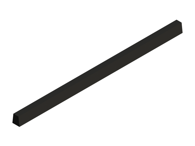 Perfil de Silicona P20711I - formato tipo Trapecio - forma irregular