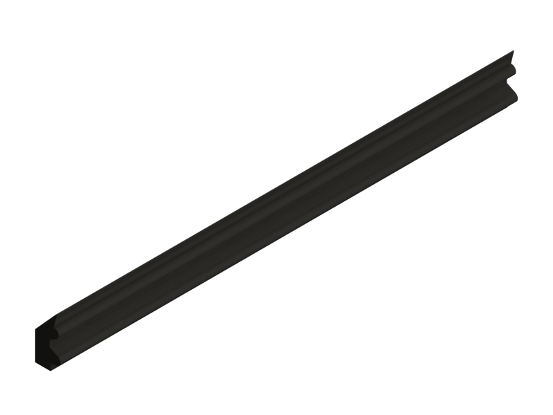 Perfil de Silicona P215B - formato tipo Labiado - forma irregular
