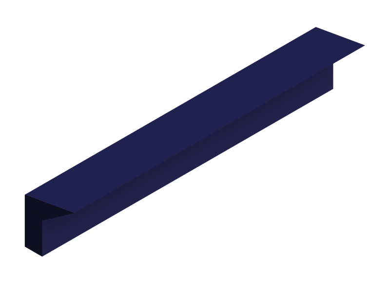 Perfil de Silicona P2161A - formato tipo Labiado - forma irregular
