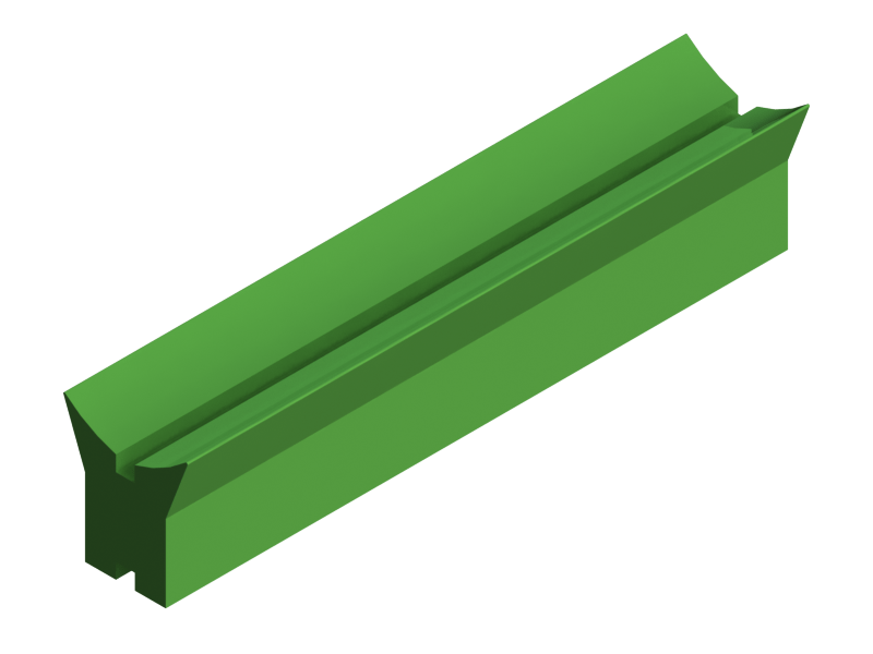 Perfil de Silicona P2222E - formato tipo Cuernos - forma irregular