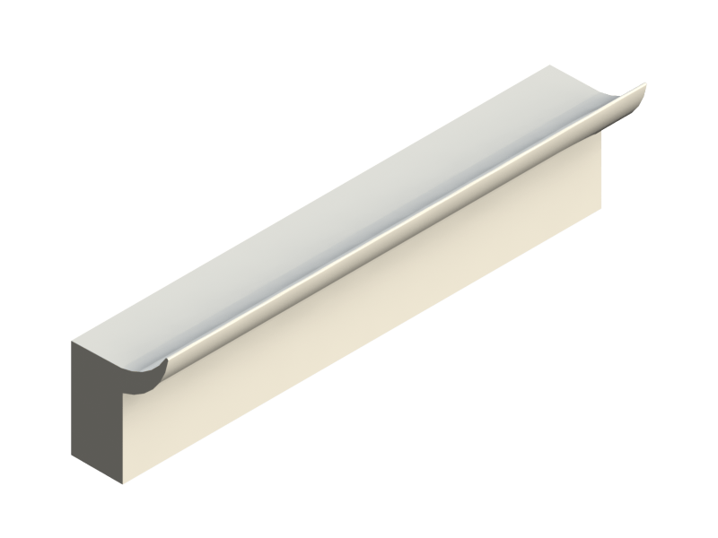 Perfil de Silicona P223 - formato tipo Labiado - forma irregular