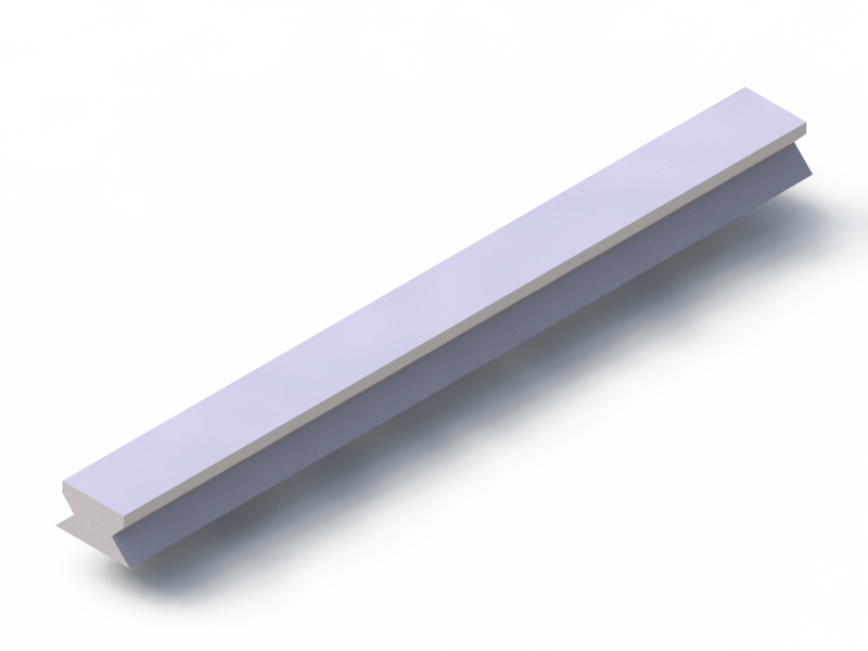 Perfil de Silicona P2450G - formato tipo Lampara - forma irregular