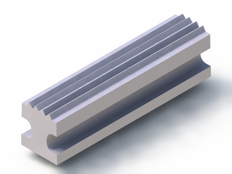 Perfil de Silicona P2450I - formato tipo Lampara - forma irregular