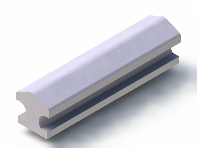 Perfil de Silicona P2450L - formato tipo Lampara - forma irregular