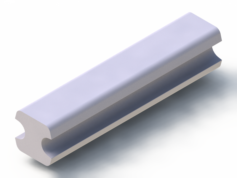 Perfil de Silicona P2450O - formato tipo Lampara - forma irregular