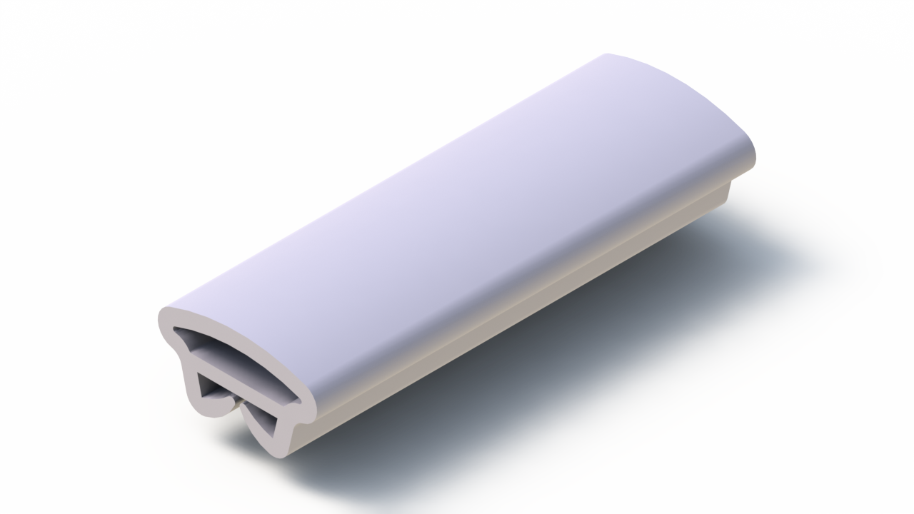Perfil de Silicona P2450Y - formato tipo Tubo - forma irregular