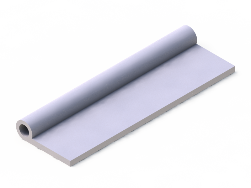 Perfil de Silicona P24A - formato tipo Nota musical - forma irregular