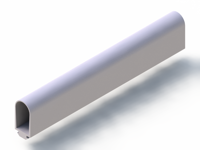 Perfil de Silicona P2666A - formato tipo Lampara - forma irregular