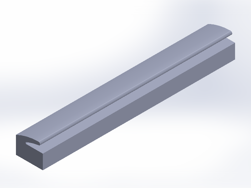 Perfil de Silicona P268AH - formato tipo Labiado - forma irregular