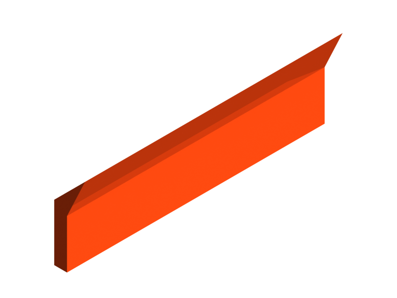 Perfil de Silicona P268DK - formato tipo Labiado - forma irregular