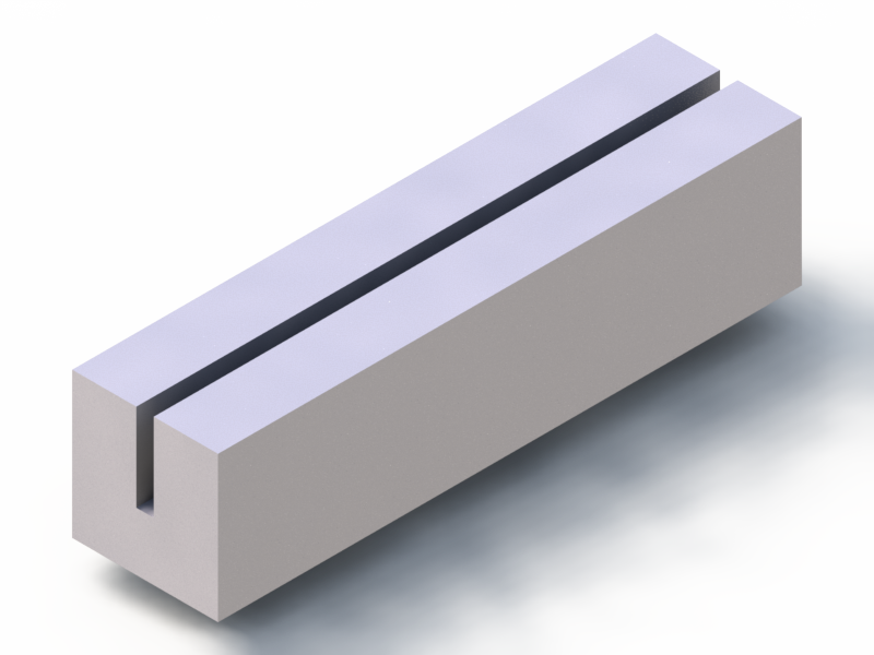 Perfil de Silicona P268EQ - formato tipo U - forma irregular