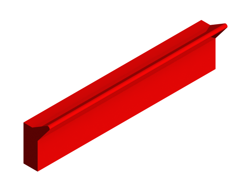 Perfil de Silicona P268I - formato tipo Labiado - forma irregular