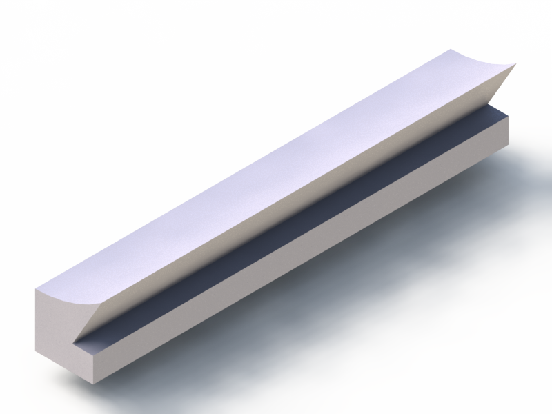 Perfil de Silicona P268LQ - formato tipo Labiado - forma irregular