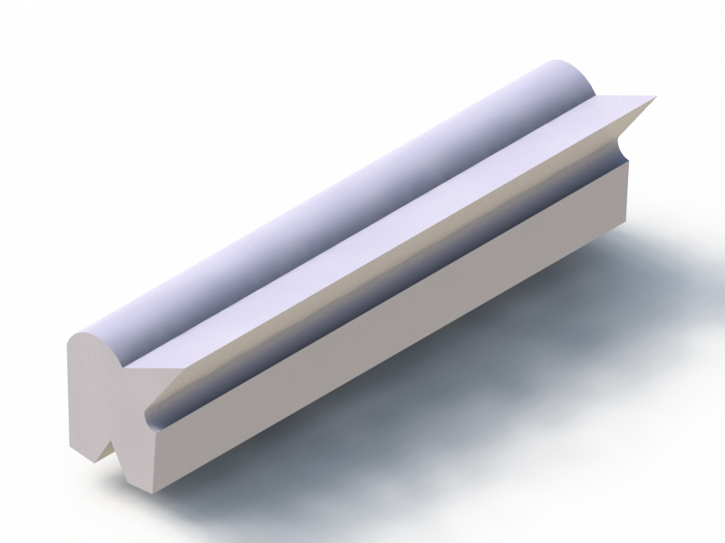 Perfil de Silicona P268NL - formato tipo Labiado - forma irregular