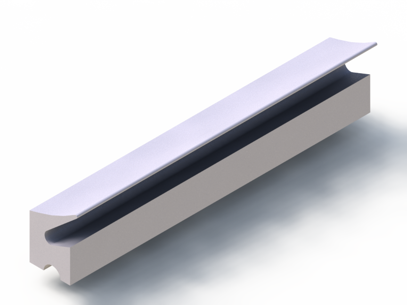 Perfil de Silicona P268NO - formato tipo Labiado - forma irregular