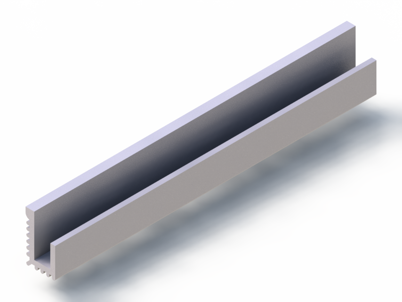 Perfil de Silicona P268NP - formato tipo U - forma irregular