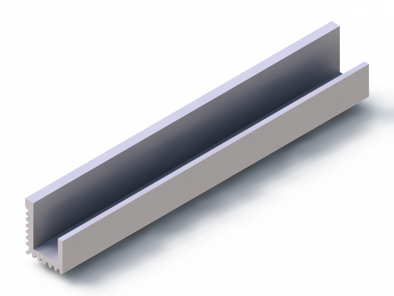 Perfil de Silicona P268NU - formato tipo L - forma irregular