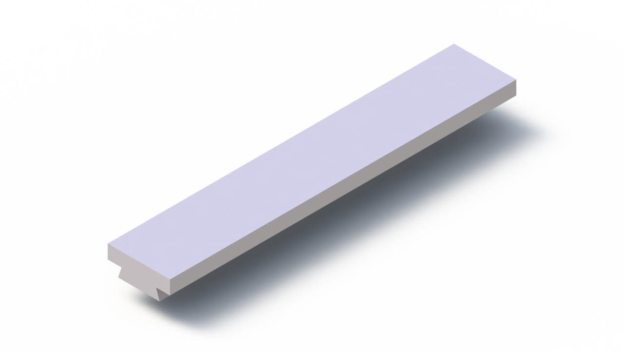 Perfil de Silicona P268OE - formato tipo T - forma irregular
