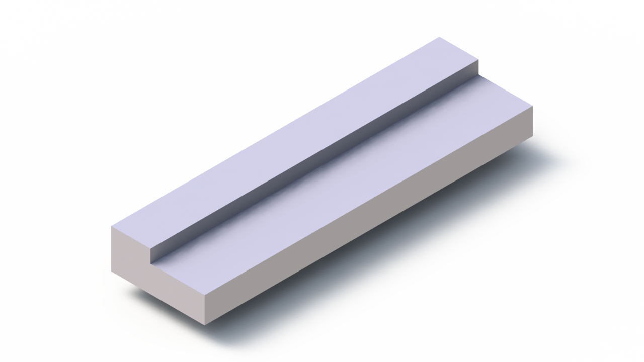 Perfil de Silicona P268QK - formato tipo L - forma irregular