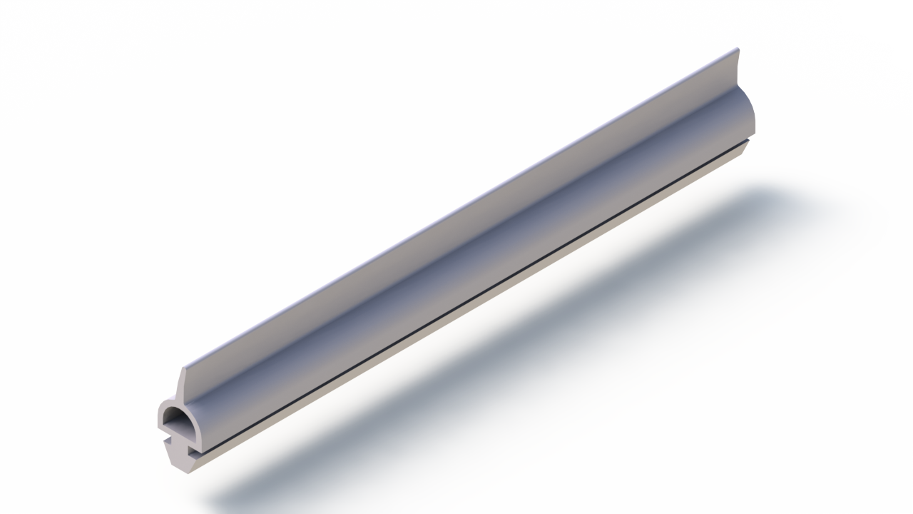 Perfil de Silicona P268RE - formato tipo Doble Agujero - forma irregular